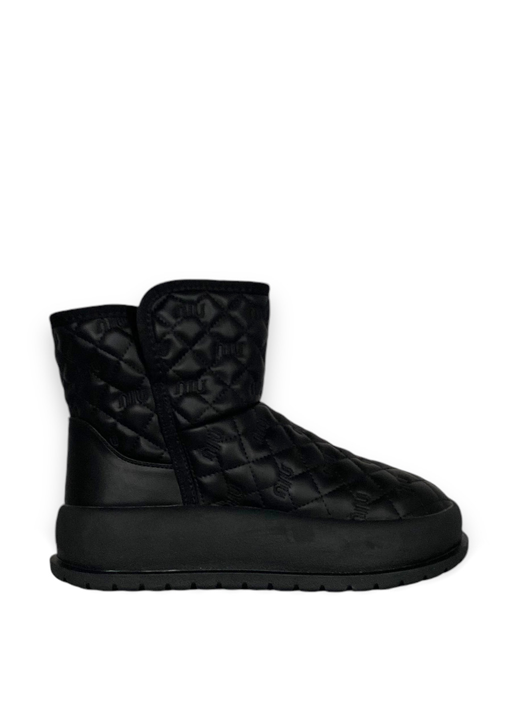 Зимние ботинки ALLSY без декора тканевые