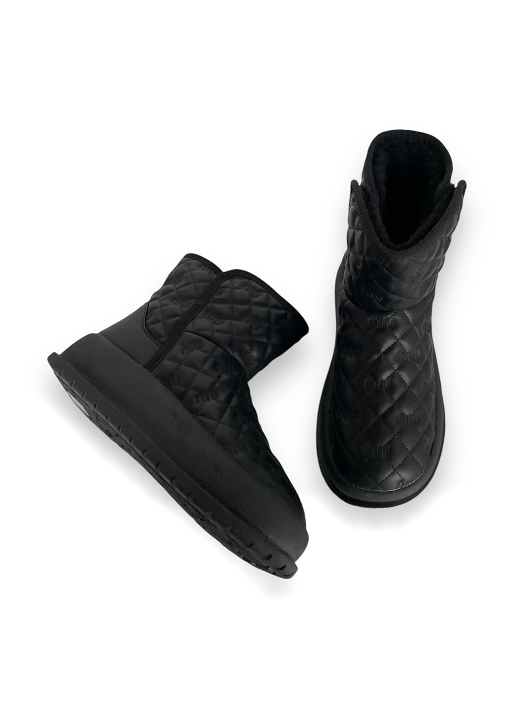 Зимние ботинки ALLSY без декора тканевые