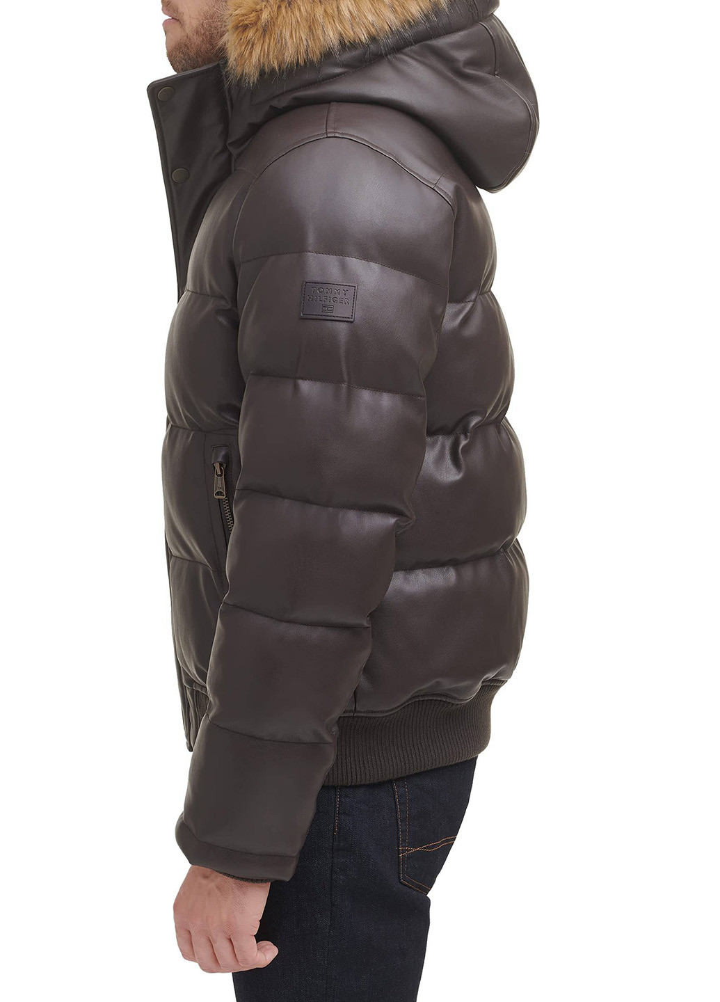 Коричнева демісезонна куртка Tommy Hilfiger