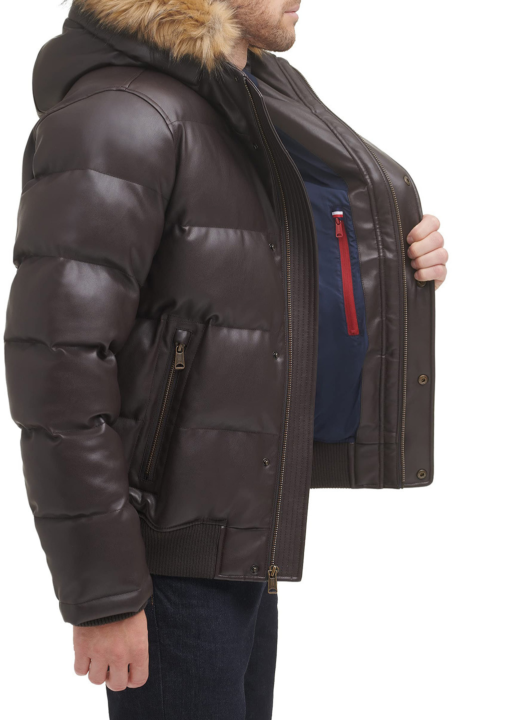 Коричнева демісезонна куртка Tommy Hilfiger