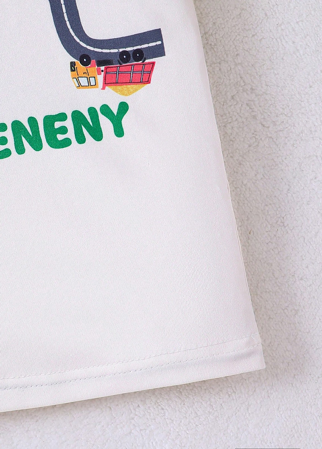 Біла всесезон піжама (довгий рукав, брюки) футболка + штани SHEIN