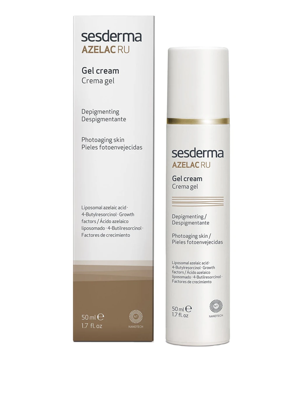 SeSDerma Депигментирующий крем-гель Gel Cream Azelac Ru — Крем, (160878971)