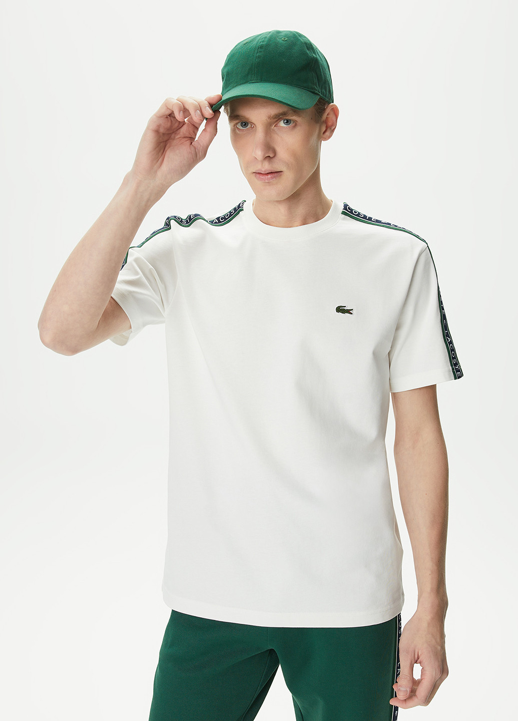 Біла футболка Lacoste