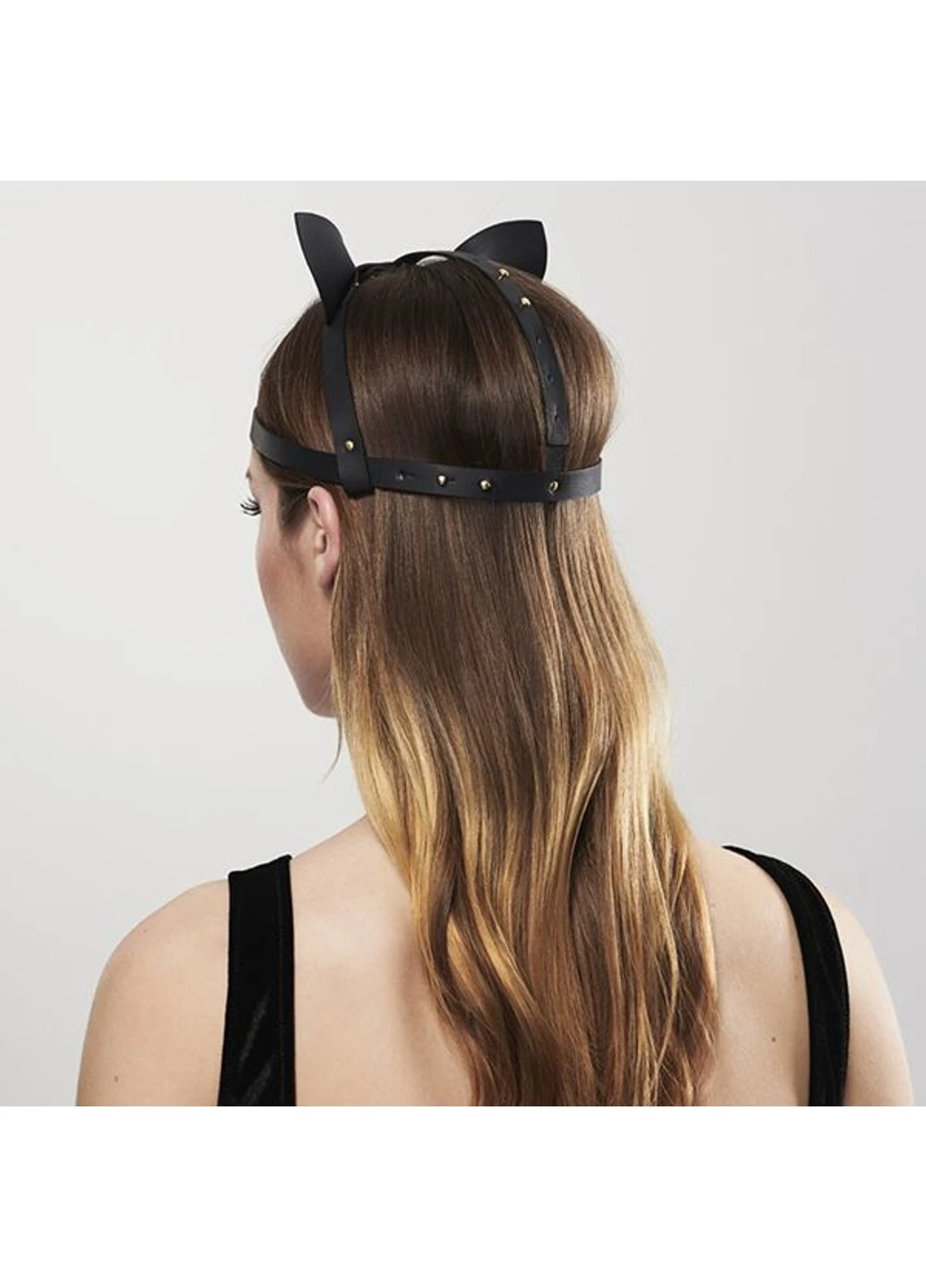 Маска кошечки MAZE - Cat Ears Headpiece Black, экокожа Bijoux Indiscrets (254734427)