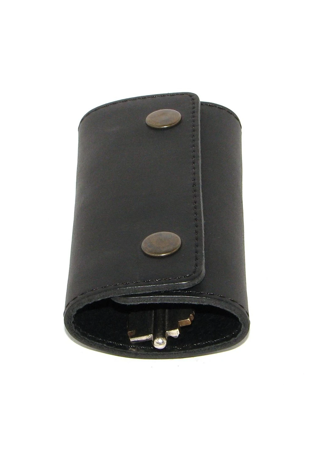 Подарочный набор №11 (ключница + обложка на права, ID паспорт) черный DNK Leather (253933694)