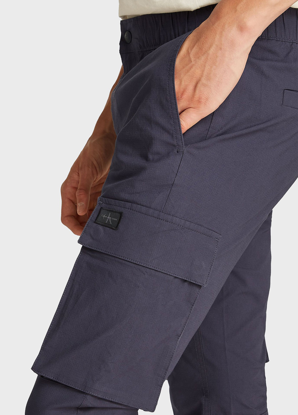 Серо-синие кэжуал демисезонные карго брюки Calvin Klein Jeans