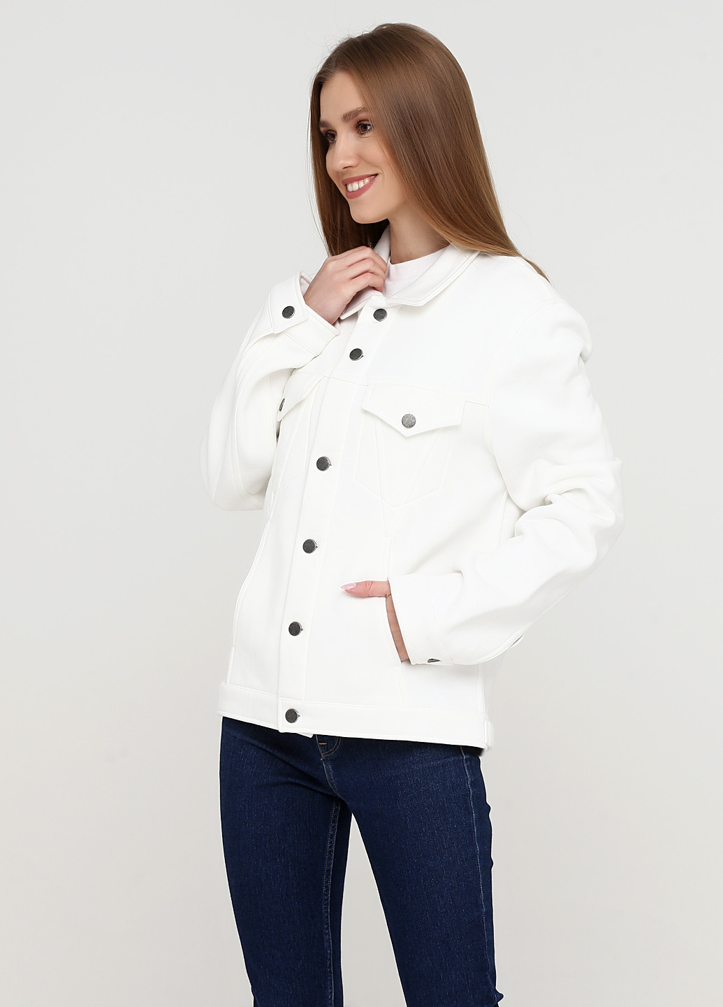 Белая демисезонная куртка Eleven Paris