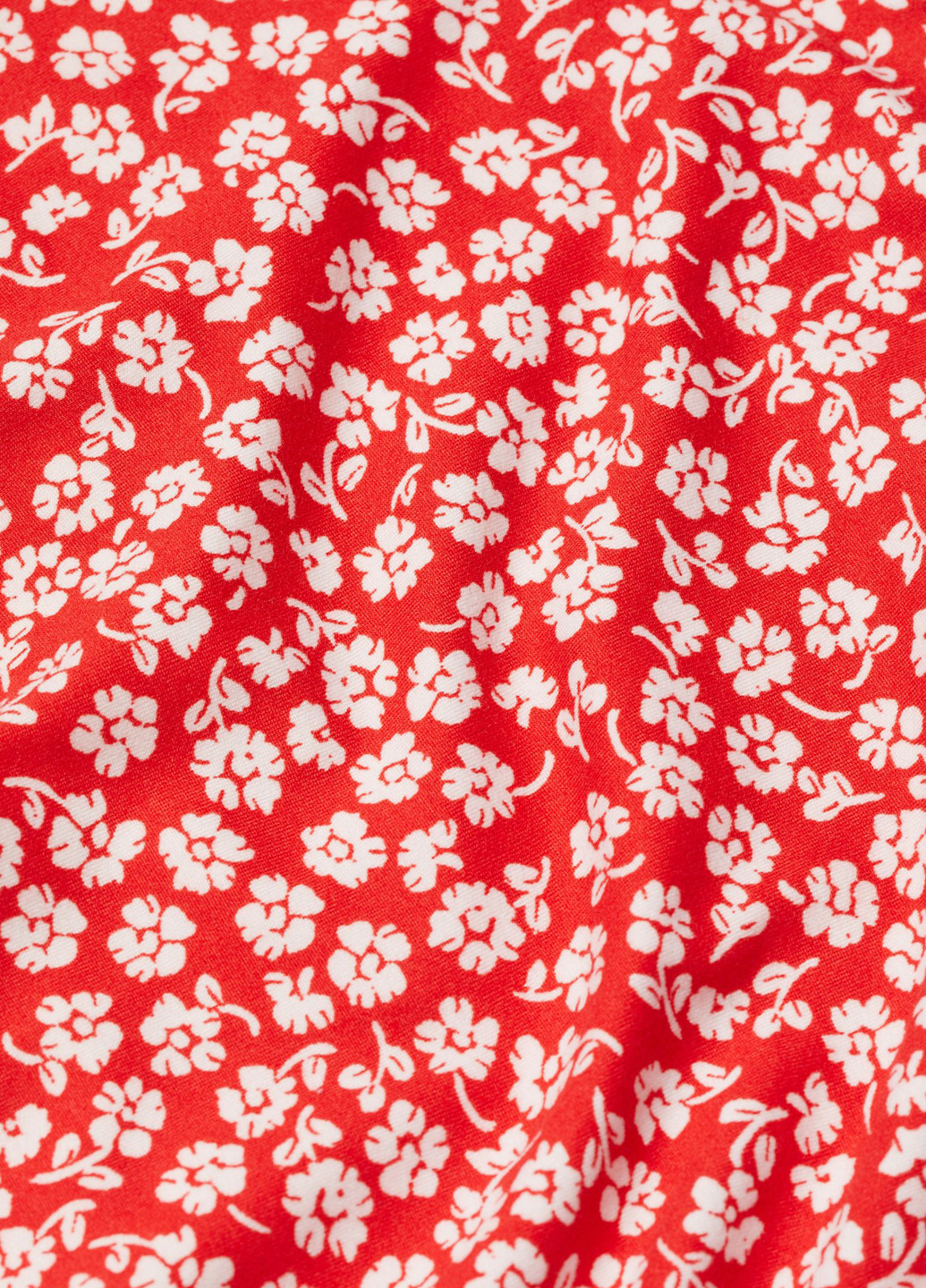 Комбінезон H&M комбінезон-шорти квітковий червоний кежуал поліестер, трикотаж