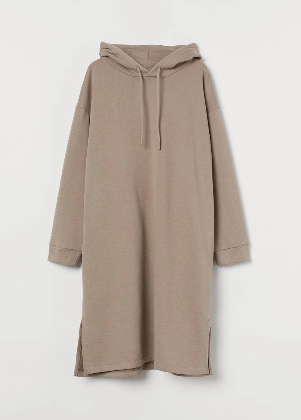 Бежевое спортивное платье H&M однотонное