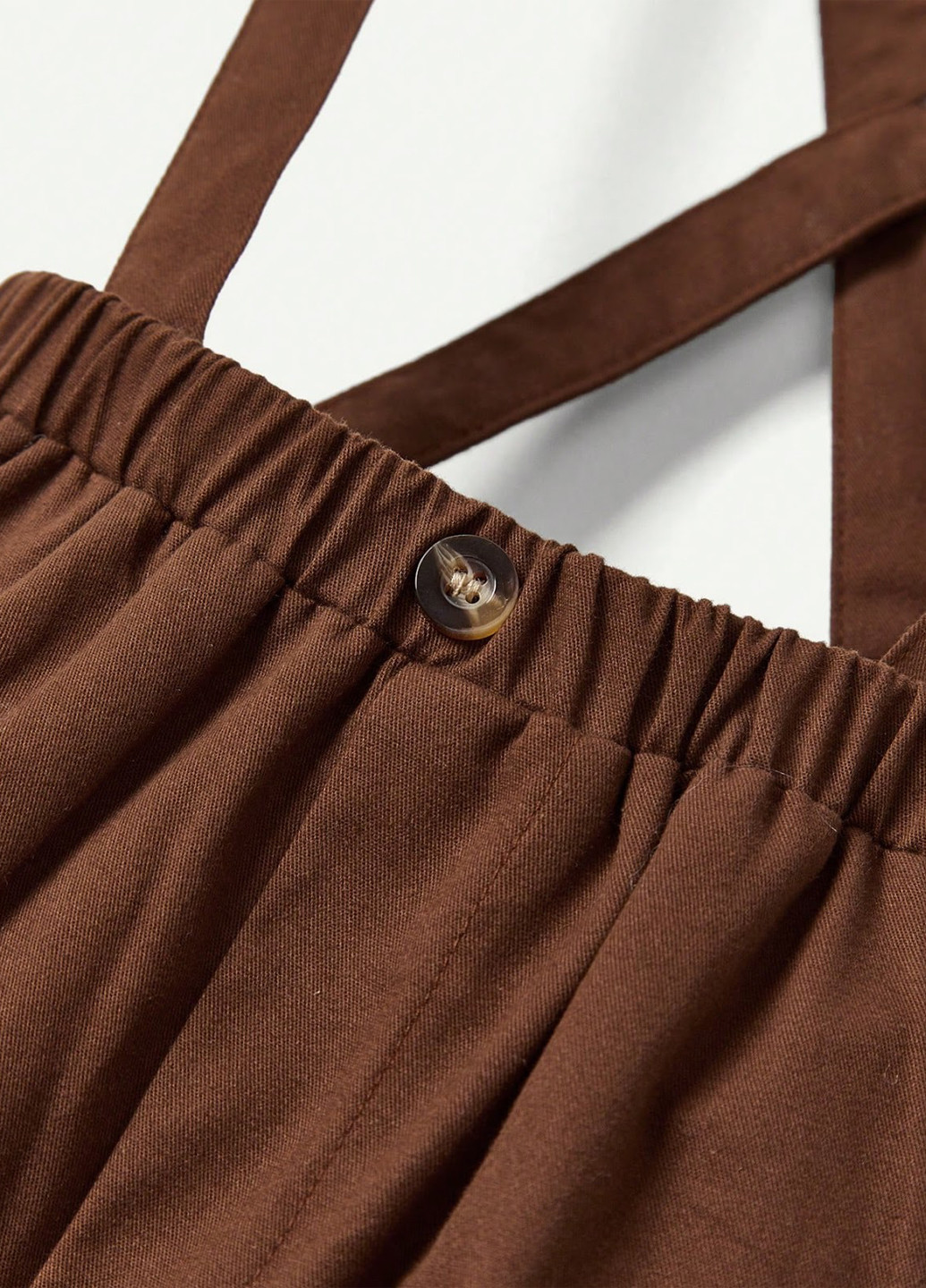 Коричневий демісезонний комплект (сорочка, комбінезон, метелик) SHEIN