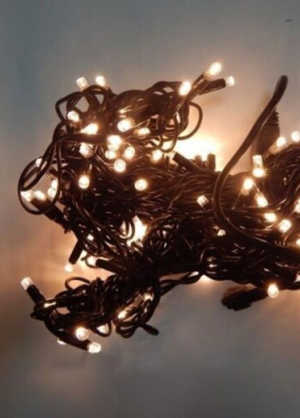 Светодиодная гирлянда Lampiki на 200 LED белая 8 режимов от сети для помещения и улицы под накрытием Украина (255698683)