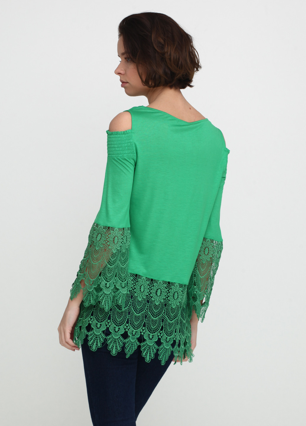Зелёная блуза Sassofono