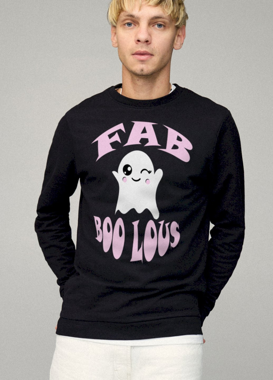 Чорний свитшот мужской basic /no flis/ YAPPI малюнок (254557405)