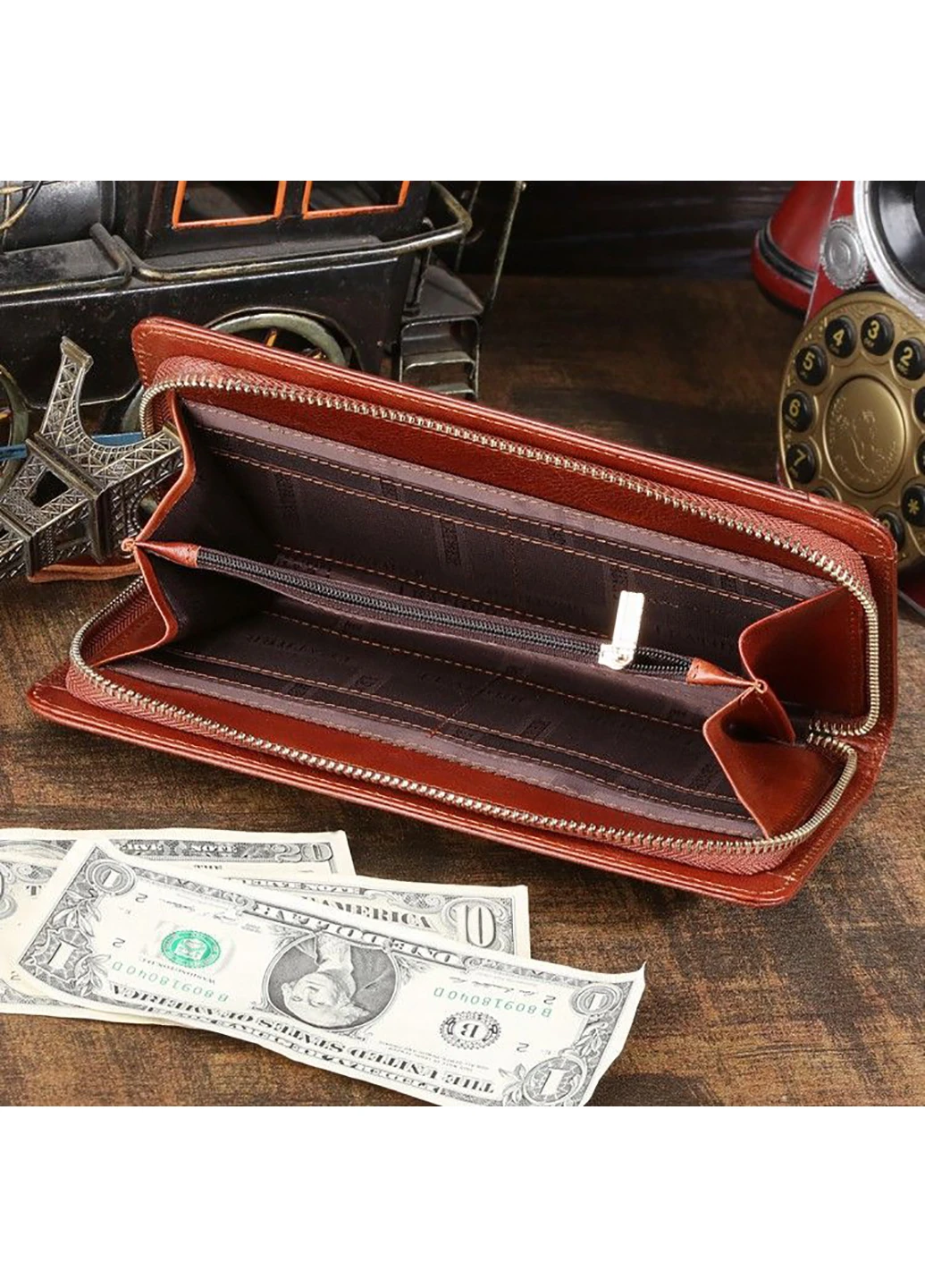 Чоловік шкіряний клатч 21,5х12х2,5 см Vintage (229458785)