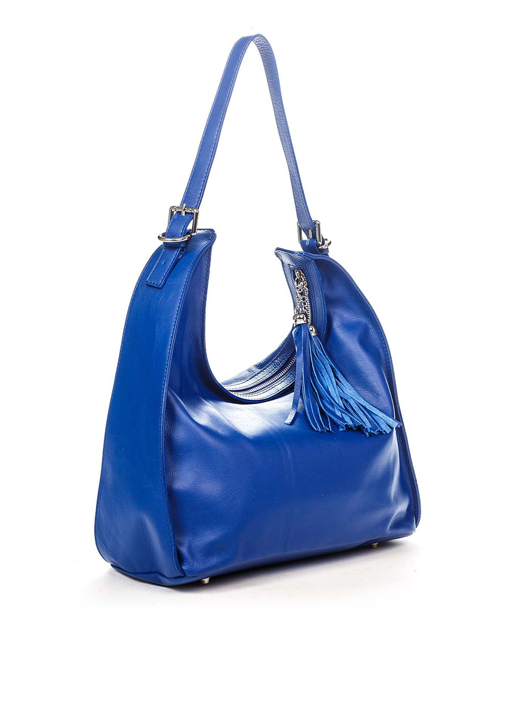 Сумка Italian Bags хобо однотонна синя кежуал