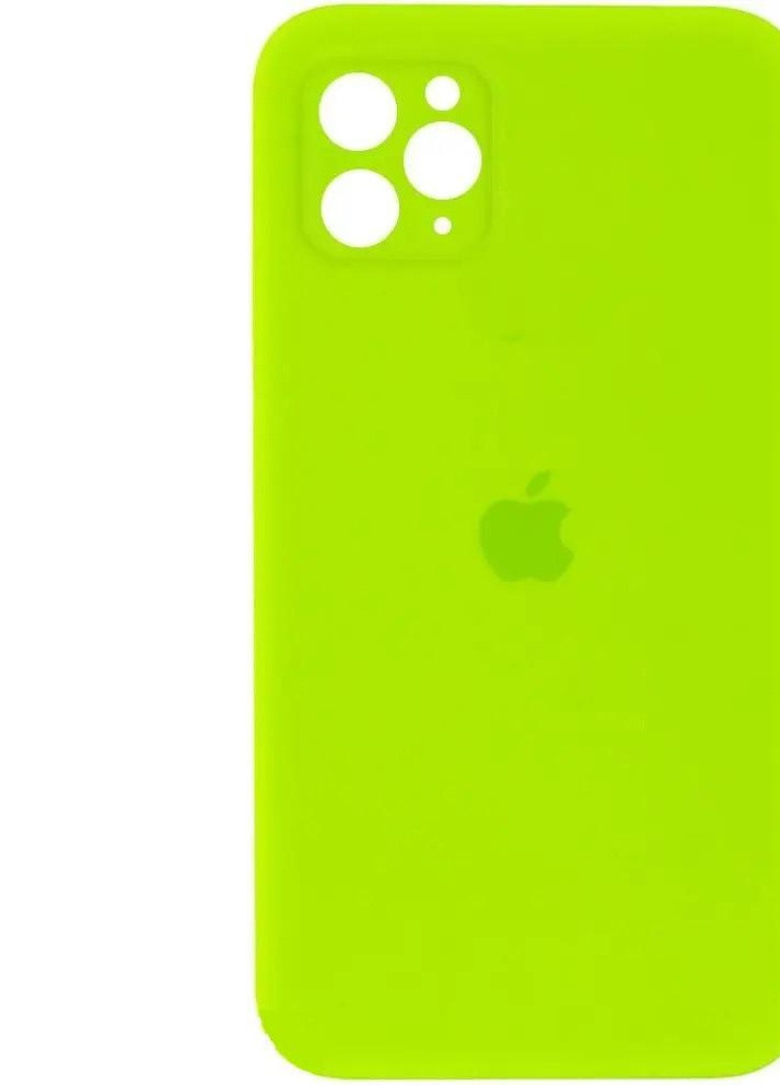 Силиконовый Чехол Накладка с Квадратными Бортиками Silicone Case для iPhone 11 Pro Light Green No Brand (254255681)