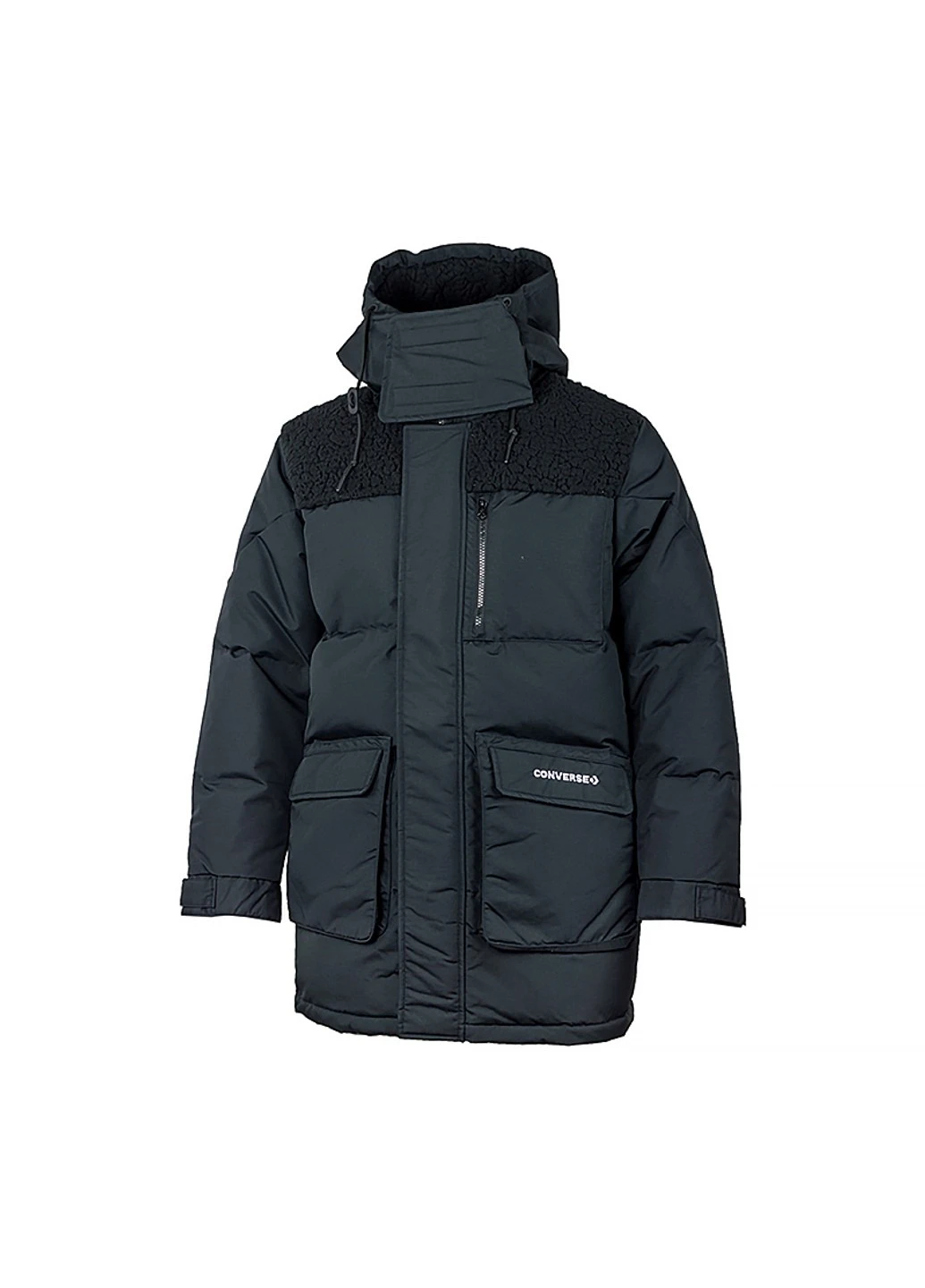 Чорна зимня куртка premium mid down jacket Converse
