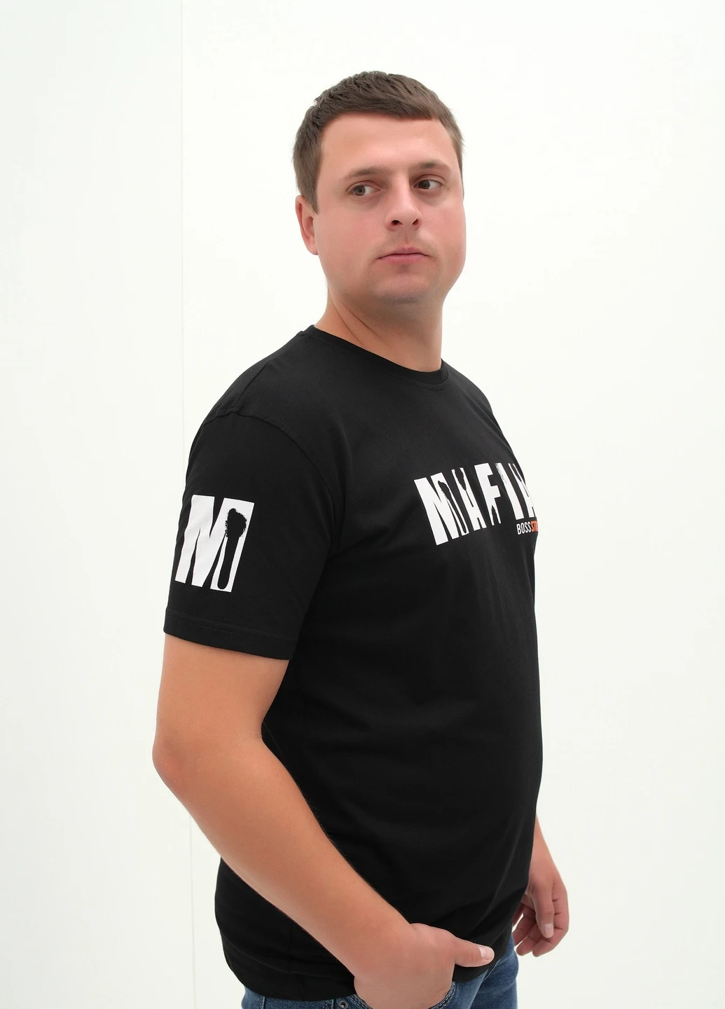 Чорна футболка Stendo