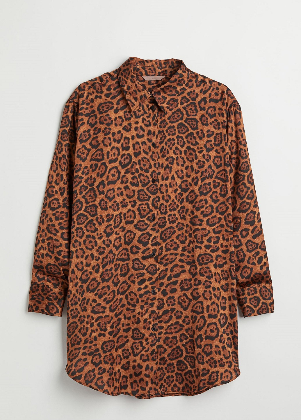 Коричневая кэжуал рубашка леопардовый H&M