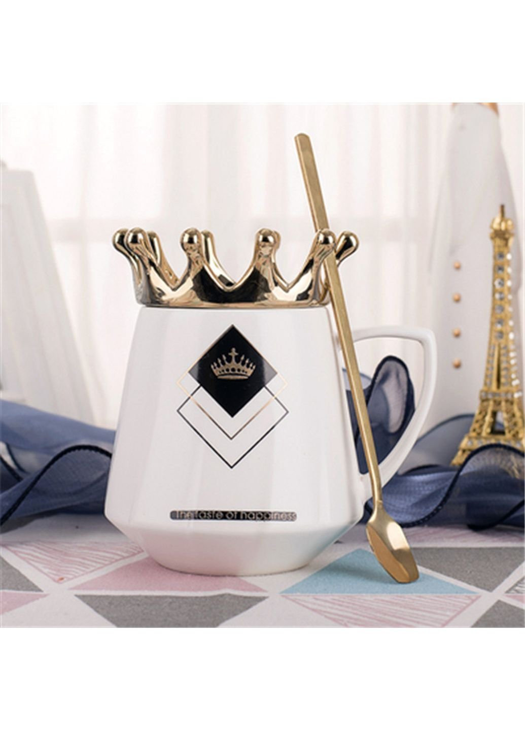 Кружка с крышкой Rhombus 6822 350 мл No Brand (253669295)