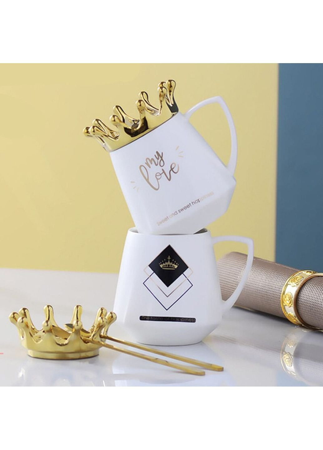 Кружка с крышкой Rhombus 6822 350 мл No Brand (253669295)