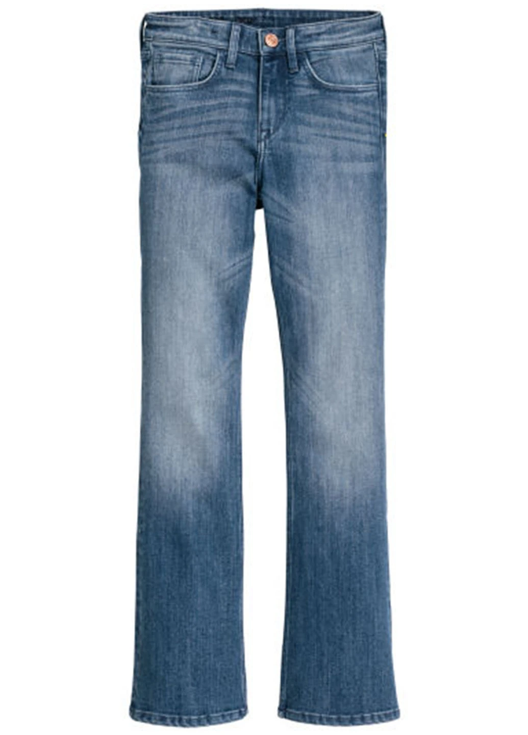 Синие демисезонные прямые джинсы H&M