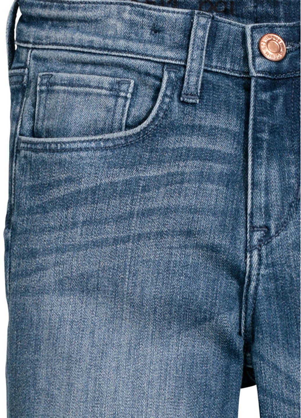 Синие демисезонные прямые джинсы H&M