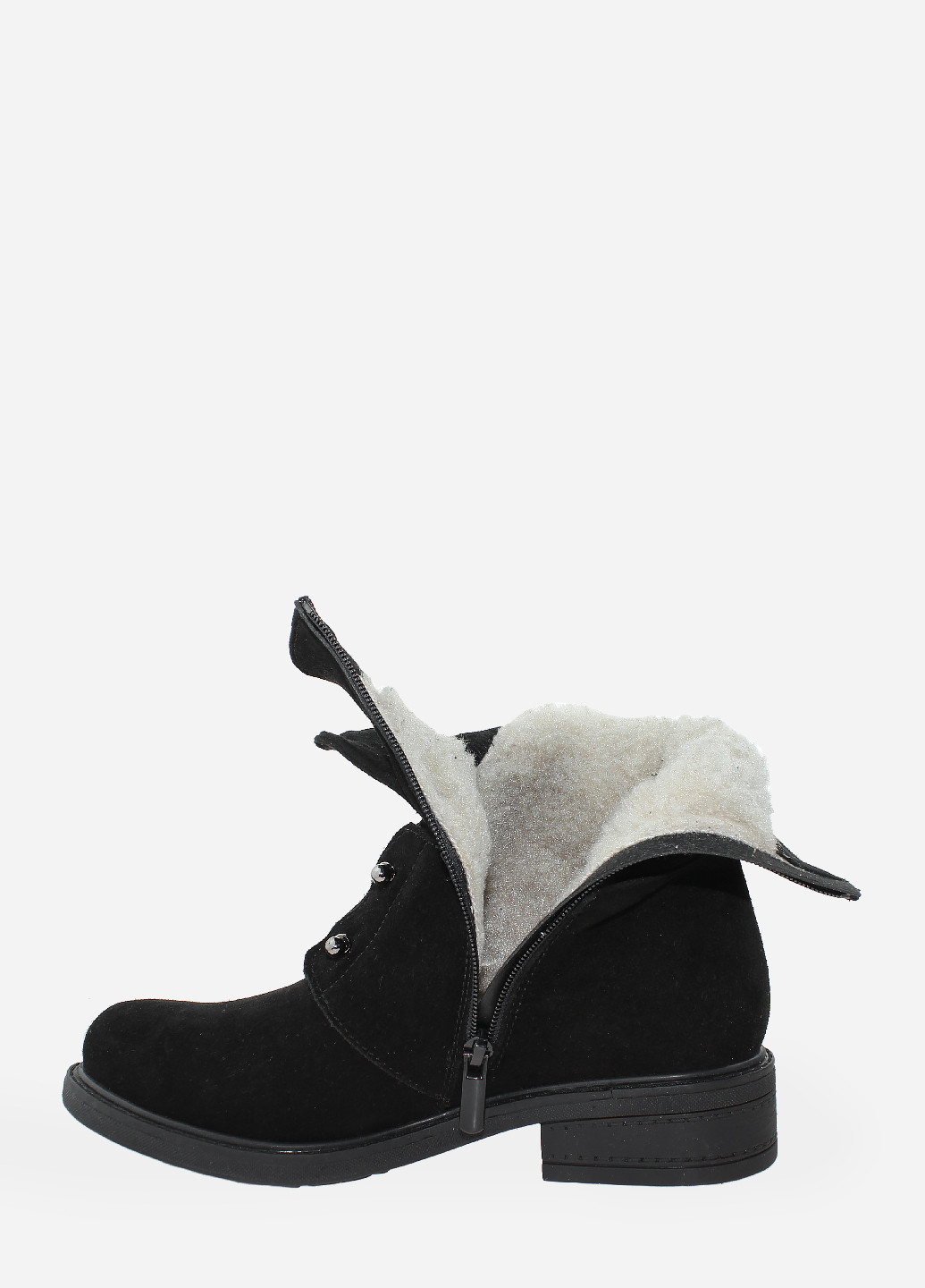 Зимние ботинки raj10-11 черный Azatti из натуральной замши