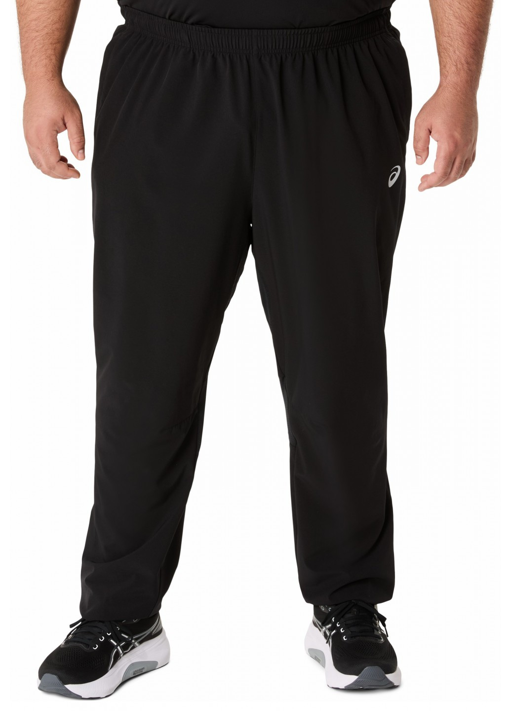 Черные спортивные, кэжуал демисезонные прямые брюки Asics