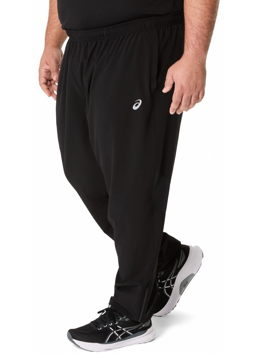 Черные спортивные, кэжуал демисезонные прямые брюки Asics