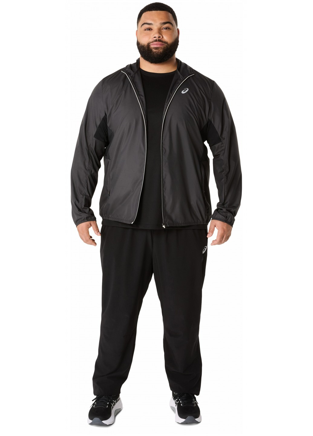 Черные спортивные, кэжуал демисезонные прямые брюки Asics