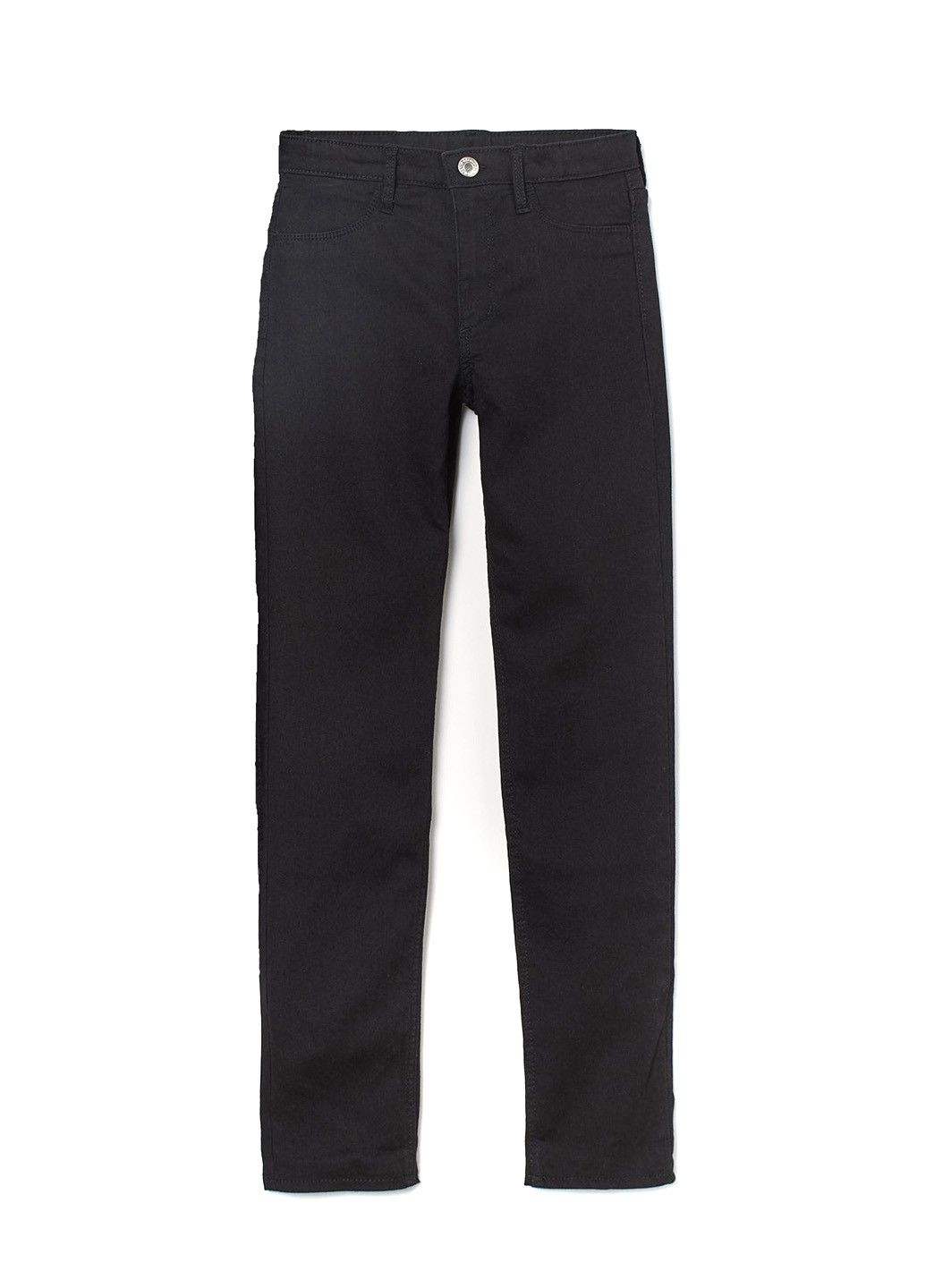 Черные демисезонные зауженные джинсы H&M