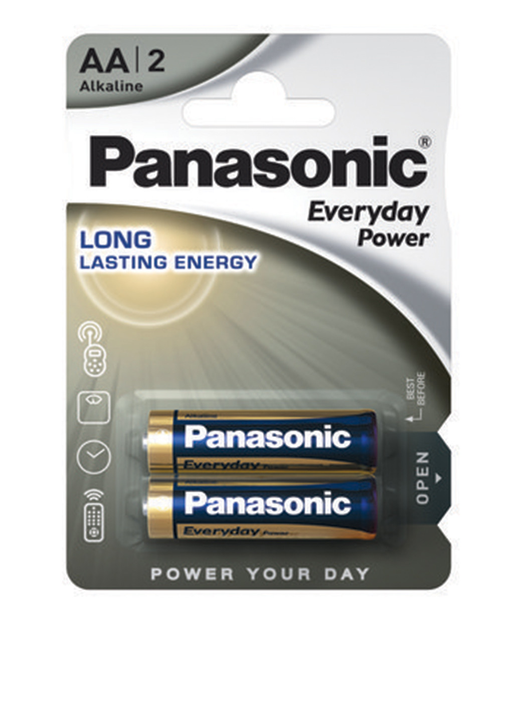 Батарейка EVERYDAY POWER AA BLI 2 ALKALINE (LR6REE / 2BR) Panasonic everyday power aa bli 2 alkaline (lr6ree/2br) (138004308)