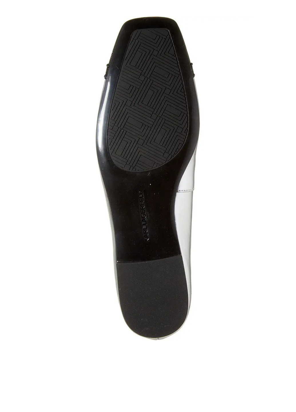 Жіночі балетки Karl Lagerfeld | сріблясті однотонні стрази штучна шкіра (341249991)