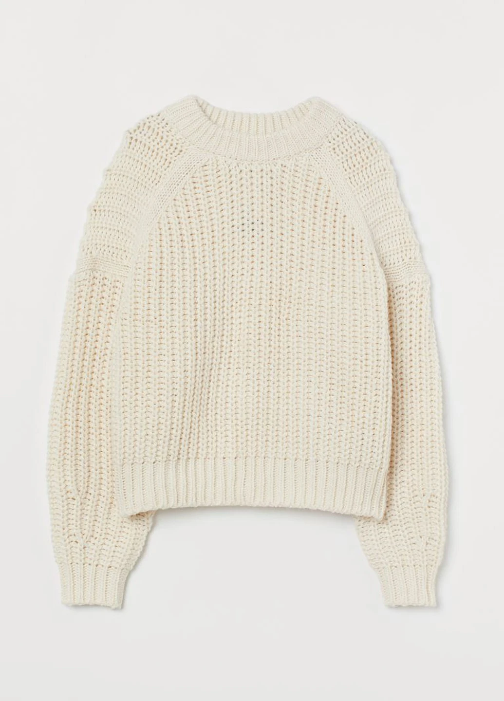 Молочный демисезонный свитер H&M