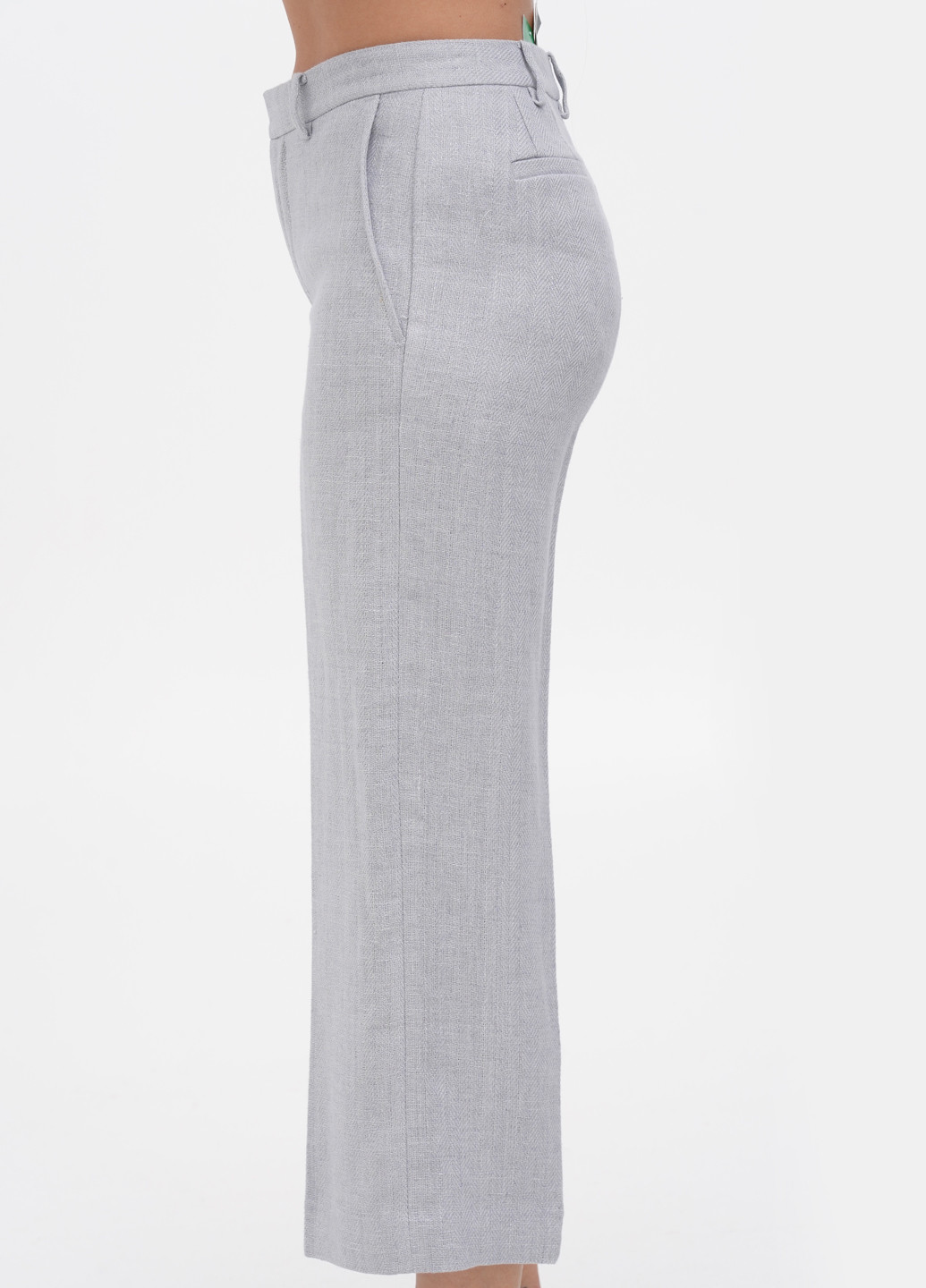 Светло-серые кэжуал демисезонные укороченные, прямые брюки Ralph Lauren