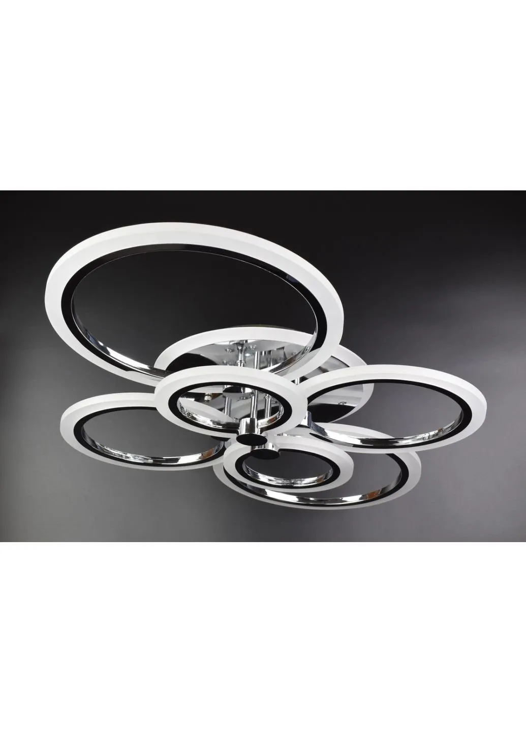 Люстра стельова LED з пультом A2374/6-RGB-ch Хром 11х57х77 див. Sunnysky (253629121)
