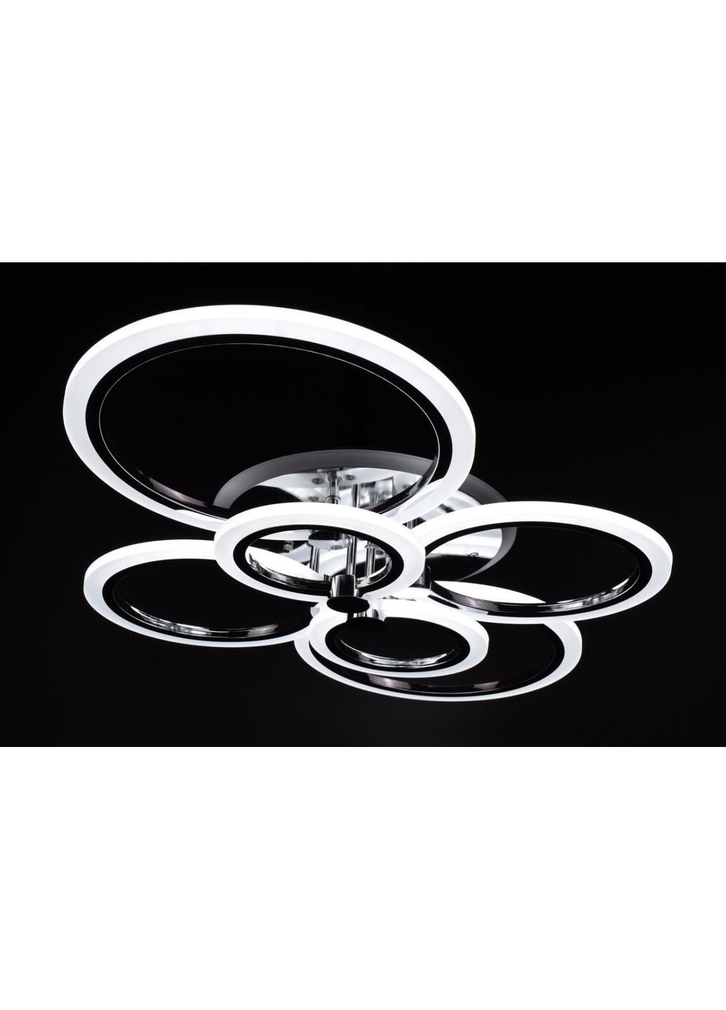 Люстра стельова LED з пультом A2374/6-RGB-ch Хром 11х57х77 див. Sunnysky (253629121)