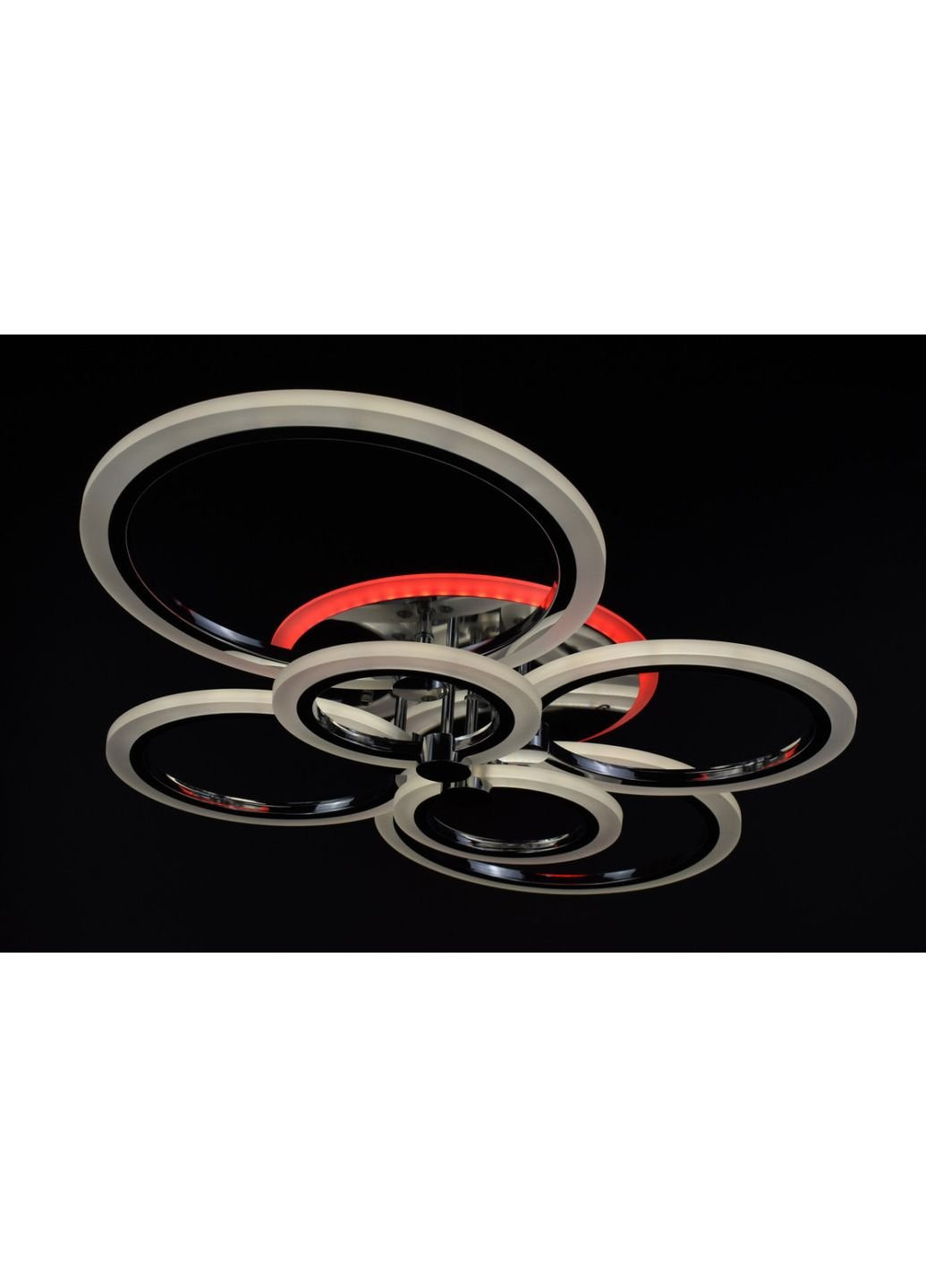 Люстра стельова LED з пультом A2374/6-RGB-ch Хром 11х57х77 див. Sunnysky (253629121)