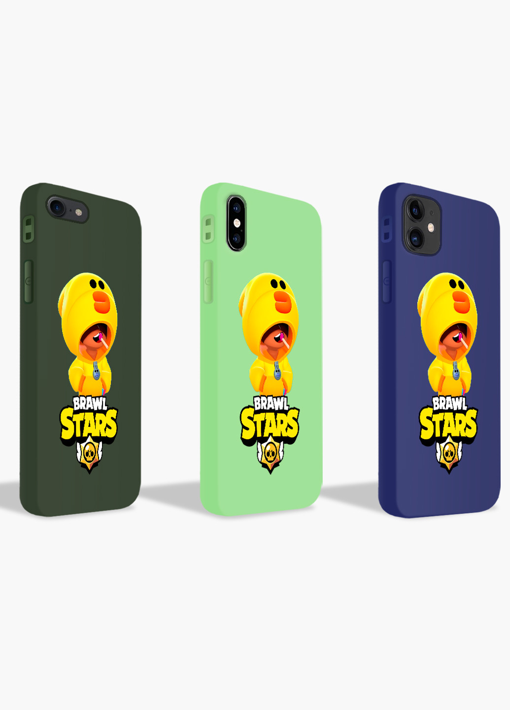 Чехол силиконовый Apple Iphone Xs Max Леон Утка Цыпленок Бравл Старс (Leon Sally Brawl Stars) (8226-1020) MobiPrint (219283760)