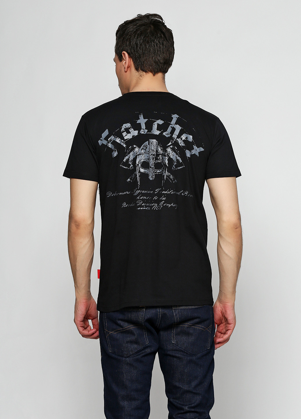 Черная футболка с коротким рукавом Dobermans Aggressive