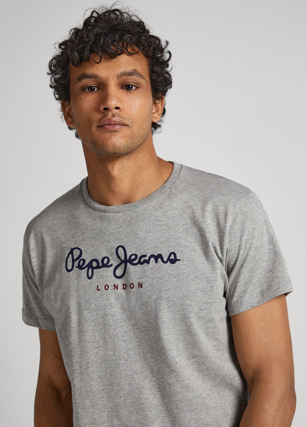 Серая футболка Pepe Jeans London