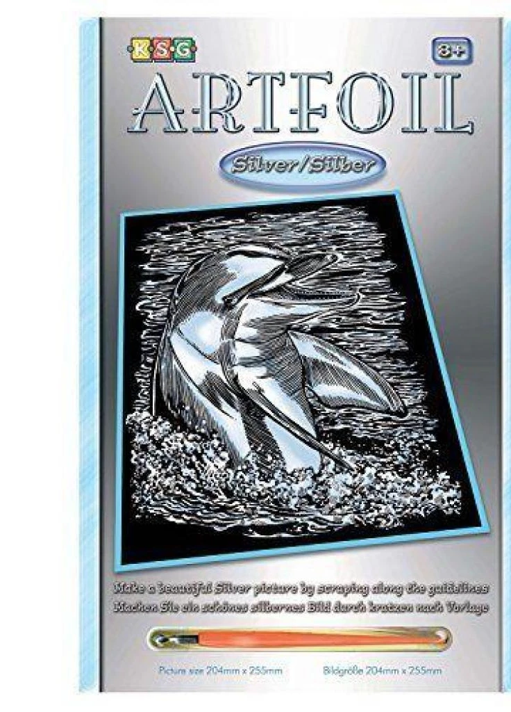 Набір для творчості ARTFOIL SILVER Dolphin (SA0608) Sequin Art (202374663)
