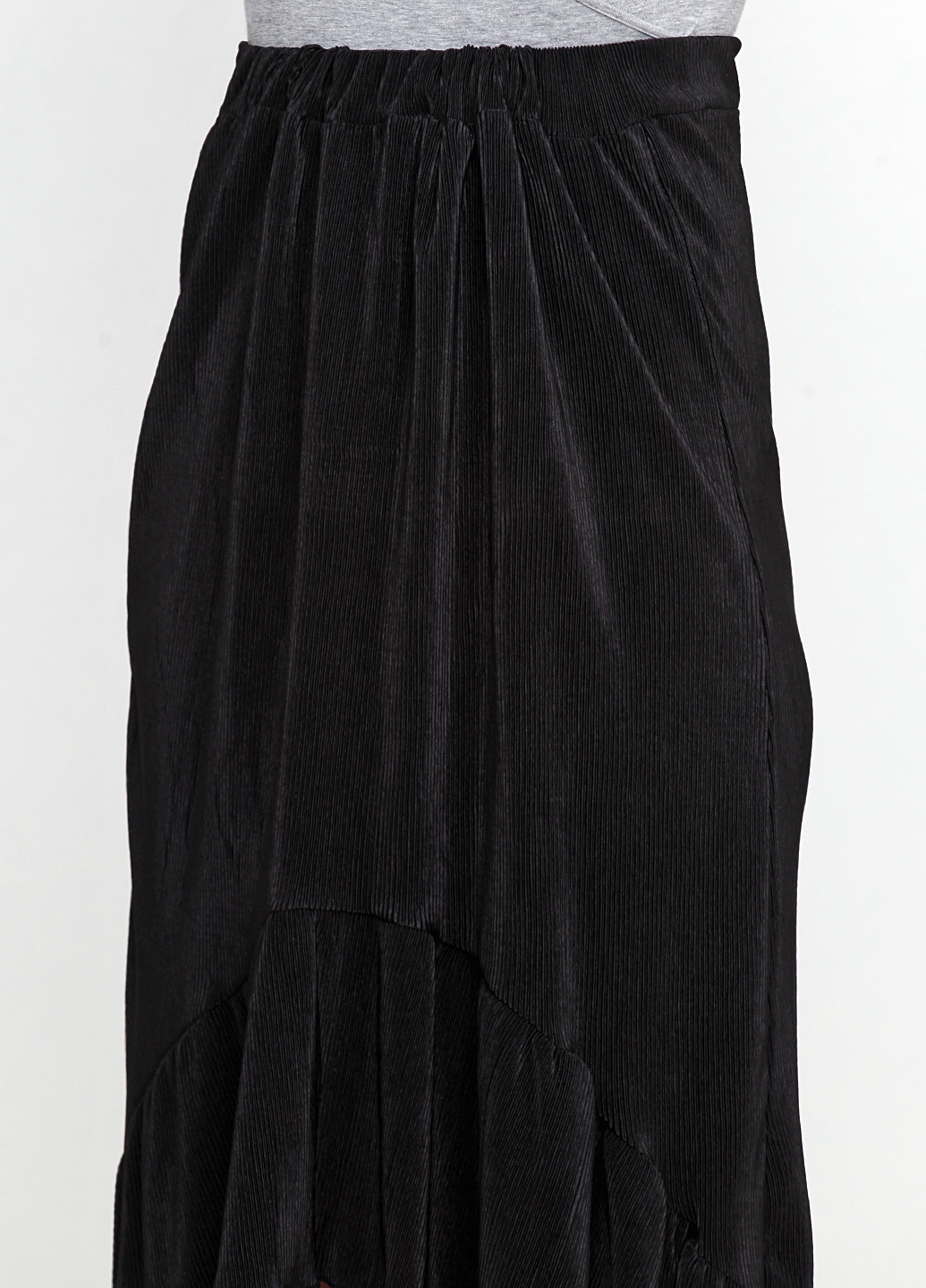 Черная кэжуал однотонная юбка Boohoo