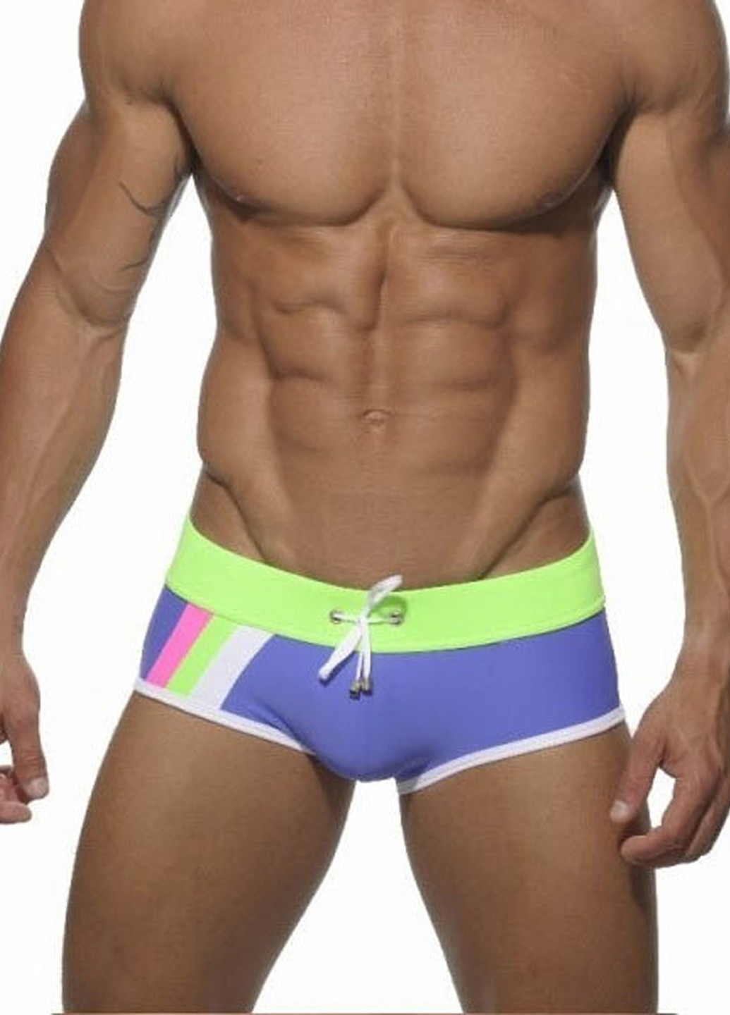 Мужские фиолетовые пляжные мужские брендовые плавки хипсы Seobean