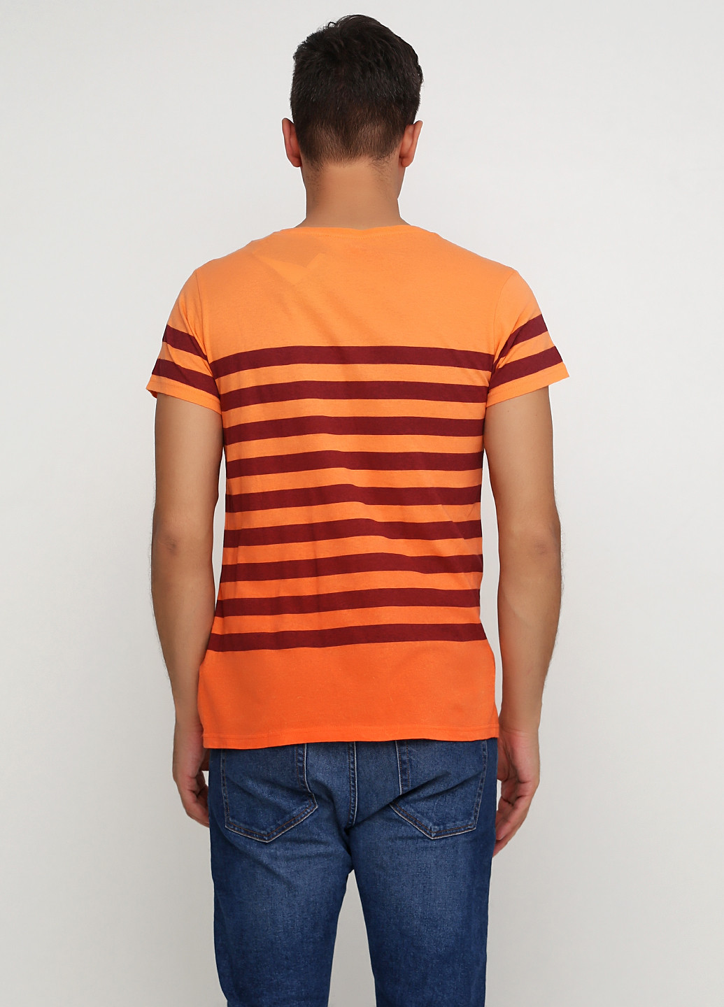 Оранжевая футболка Pull & Bear