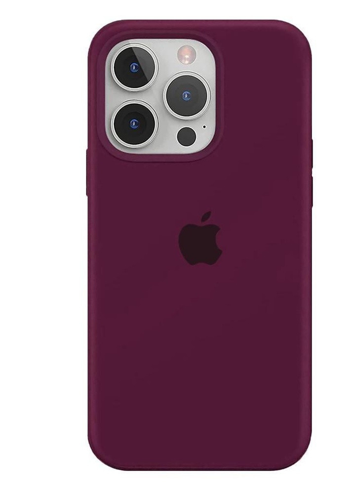 Силіконовий Чохол Накладка Silicone Case для iPhone 13 Pro Max Maroon No Brand (254091936)