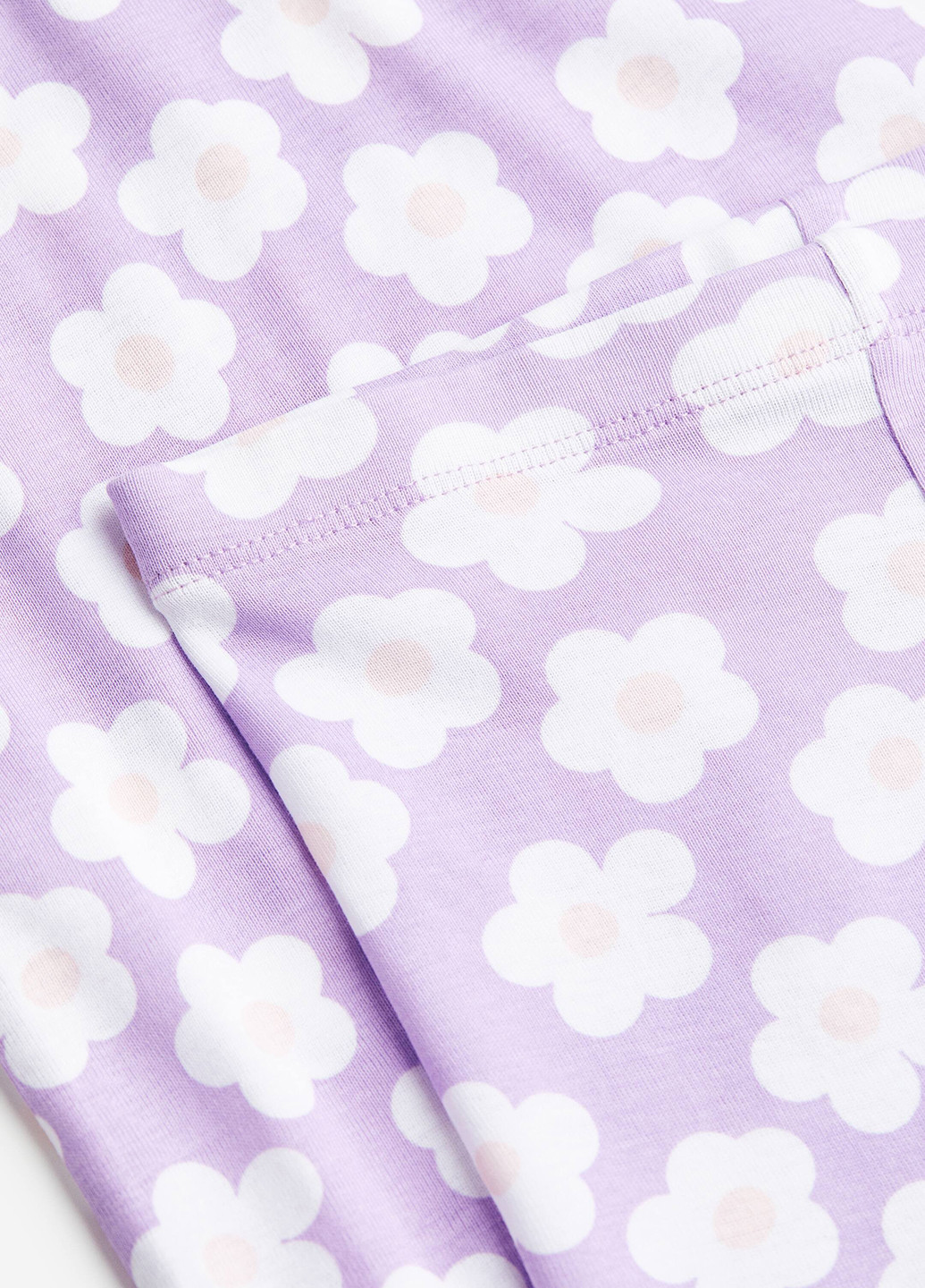 Светло-фиолетовая всесезон пижама (футболка, шорты) футболка + шорты H&M