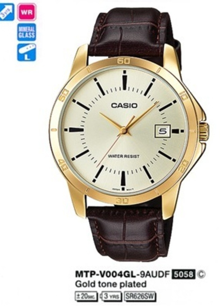 Часы MTP-V004GL-9AUDF Casio (253011335)
