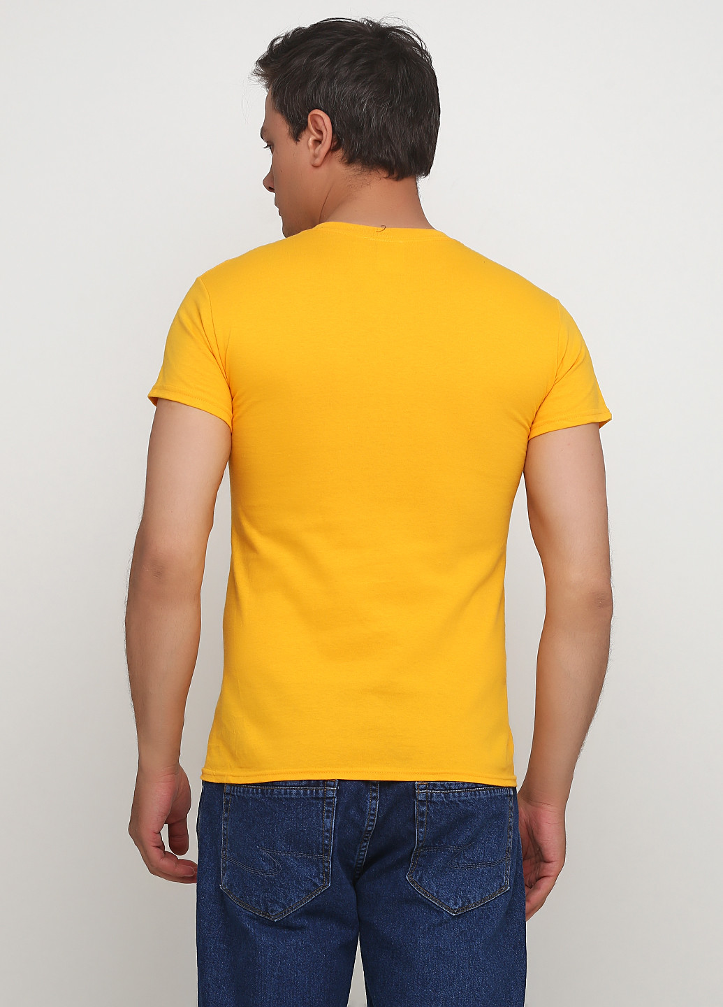 Желтая летняя футболка Blue 84